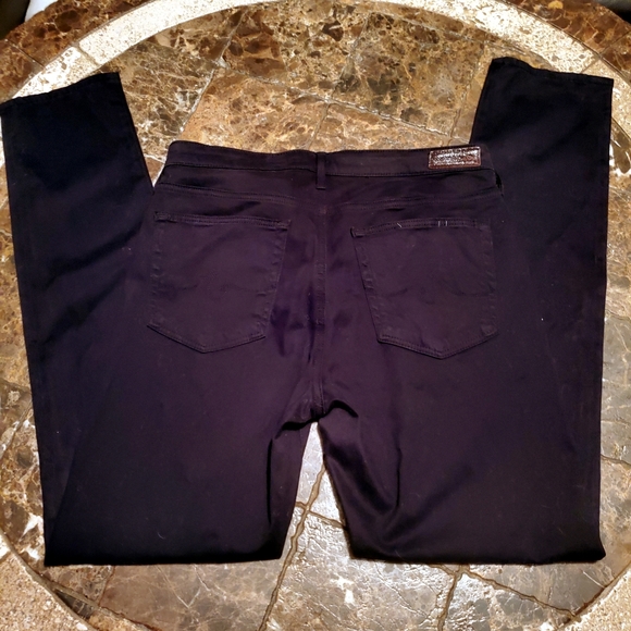 AG Adriano Goldschmied Super Black The Prima mid Rise Cigarette Jeans 30 - Picture 4 of 6